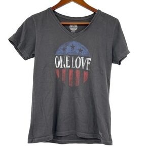 Life is Good Womens One Love Classic Fit T-Shirt Black Short Sleeve Cotton small
